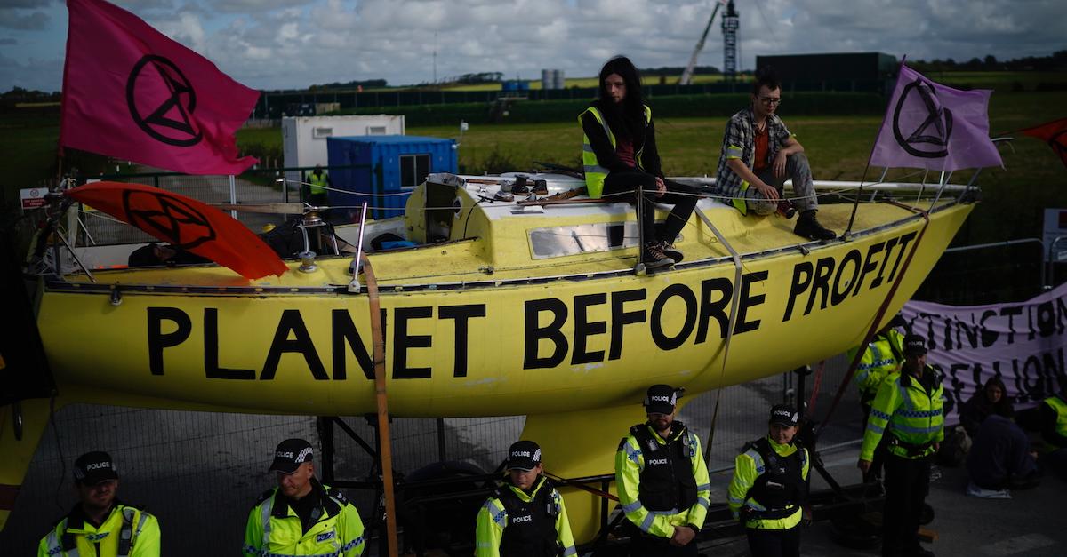 U.K. Fracking Protest