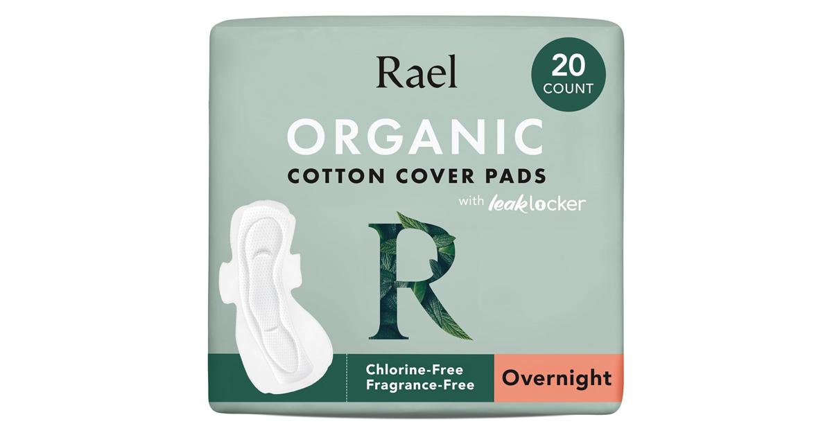 Package of Rael Overnight Pads