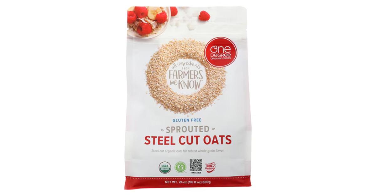 bag of sprouted steel cut oats