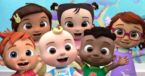 Six animated kids smile on 'CoComelon'