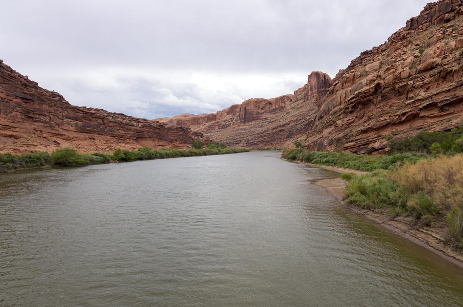 A stock photo of shallow water levels on the Colorado River. 