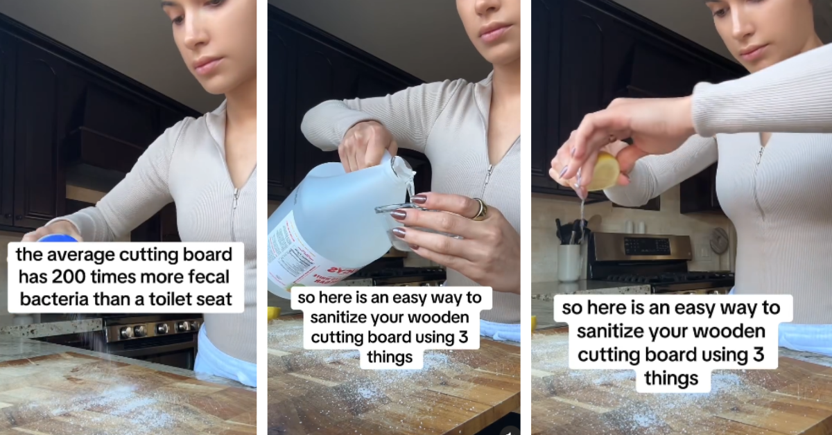 Woman claims that cutting boards have more fecal bacteria than toilet seats