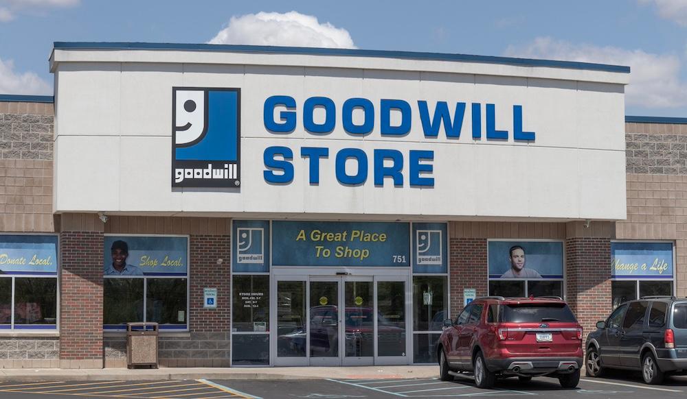 A Goodwill storefront. 