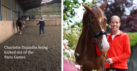 Charlotte Dujardin left the Olympic games after video of her whipping a horse