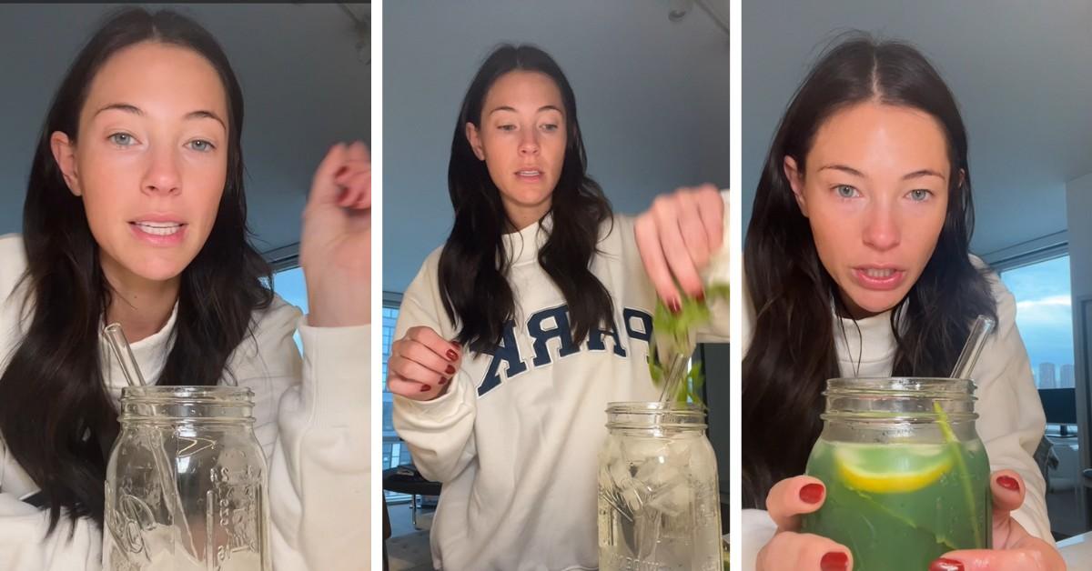 Woman makes water using lemon, lions mane, and more