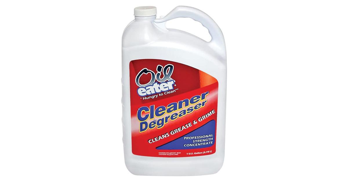 bottle of concrete cleaner