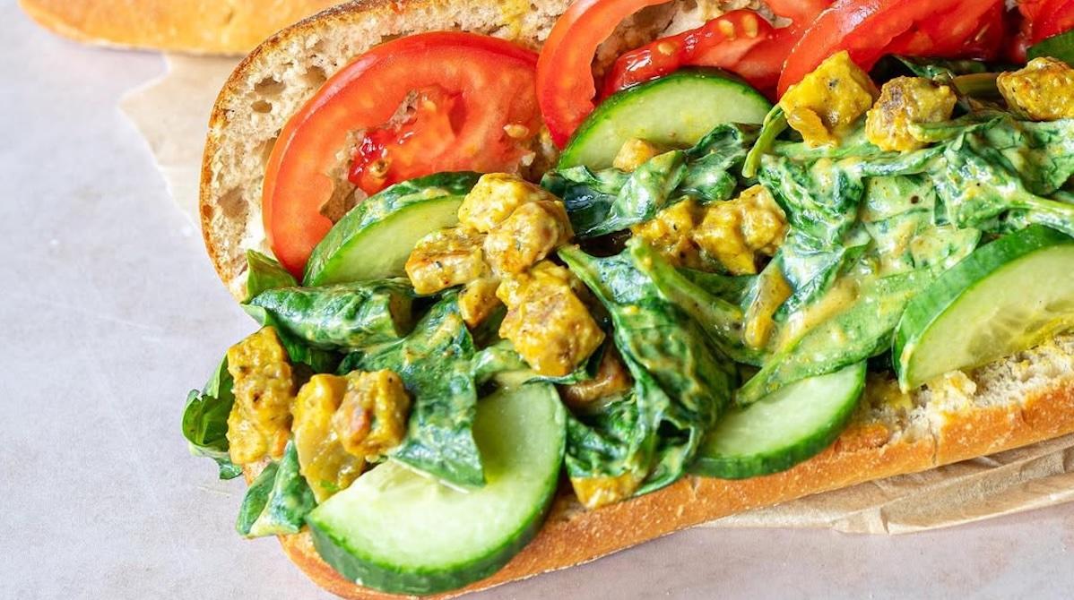 Coronation Tempeh sandwich