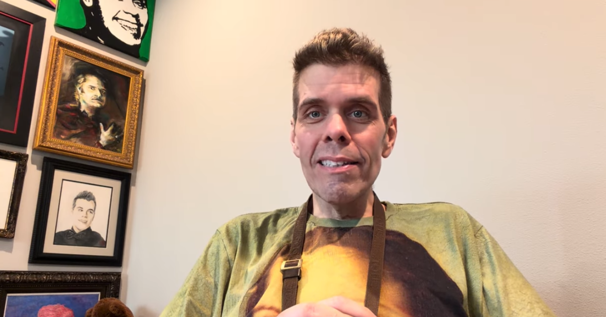 Perez Hilton sat in front of the camera while telling his followers about his health scare