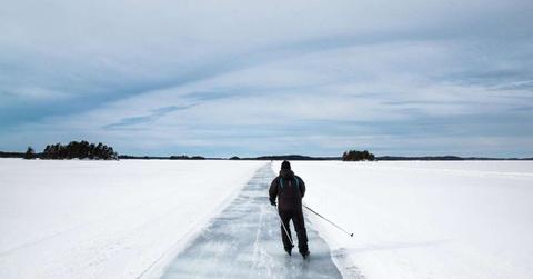 A man skating over a frozen lake. (Representative Cover Image Source: Pixabay | Kostiolavi)