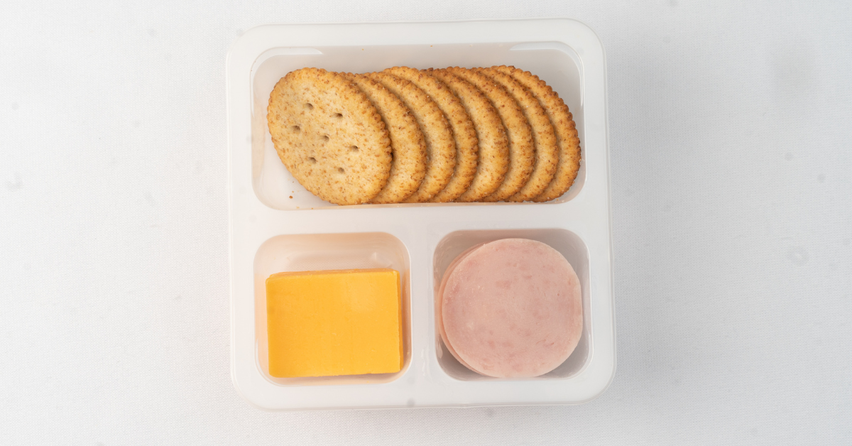 Ham, cheese, and cracker Lunchable