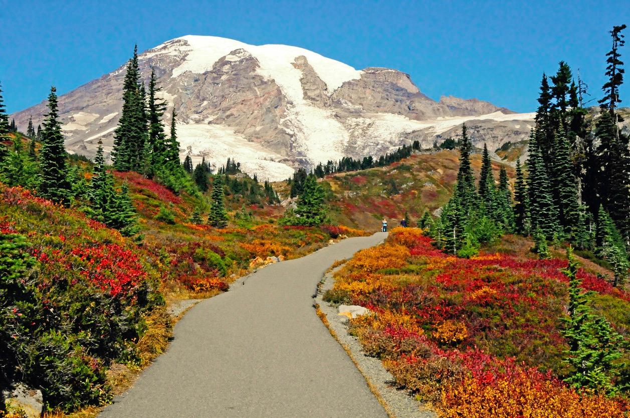 Mount Rainer During Fall