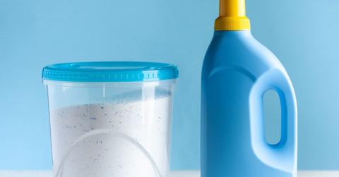 A box of laundry detergent powder and a bottle of laundry detergent liquid. (Representative Cover Image Source: Getty Images | Victoria Popova)