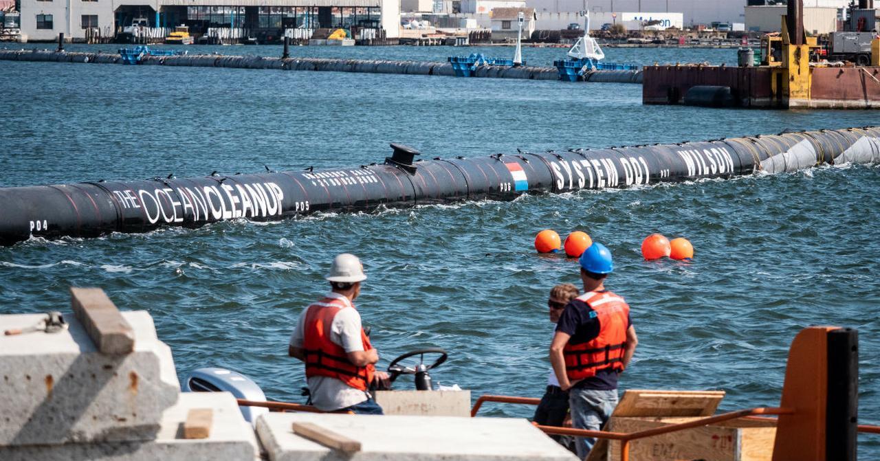 the ocean clean up system