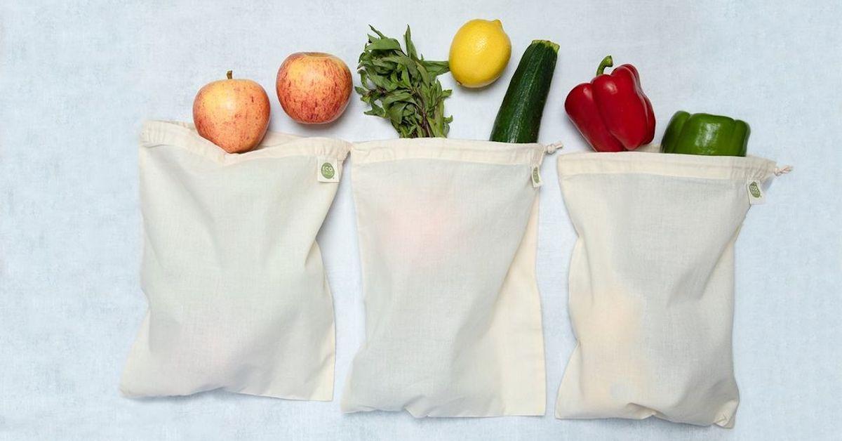 reusable bags produce