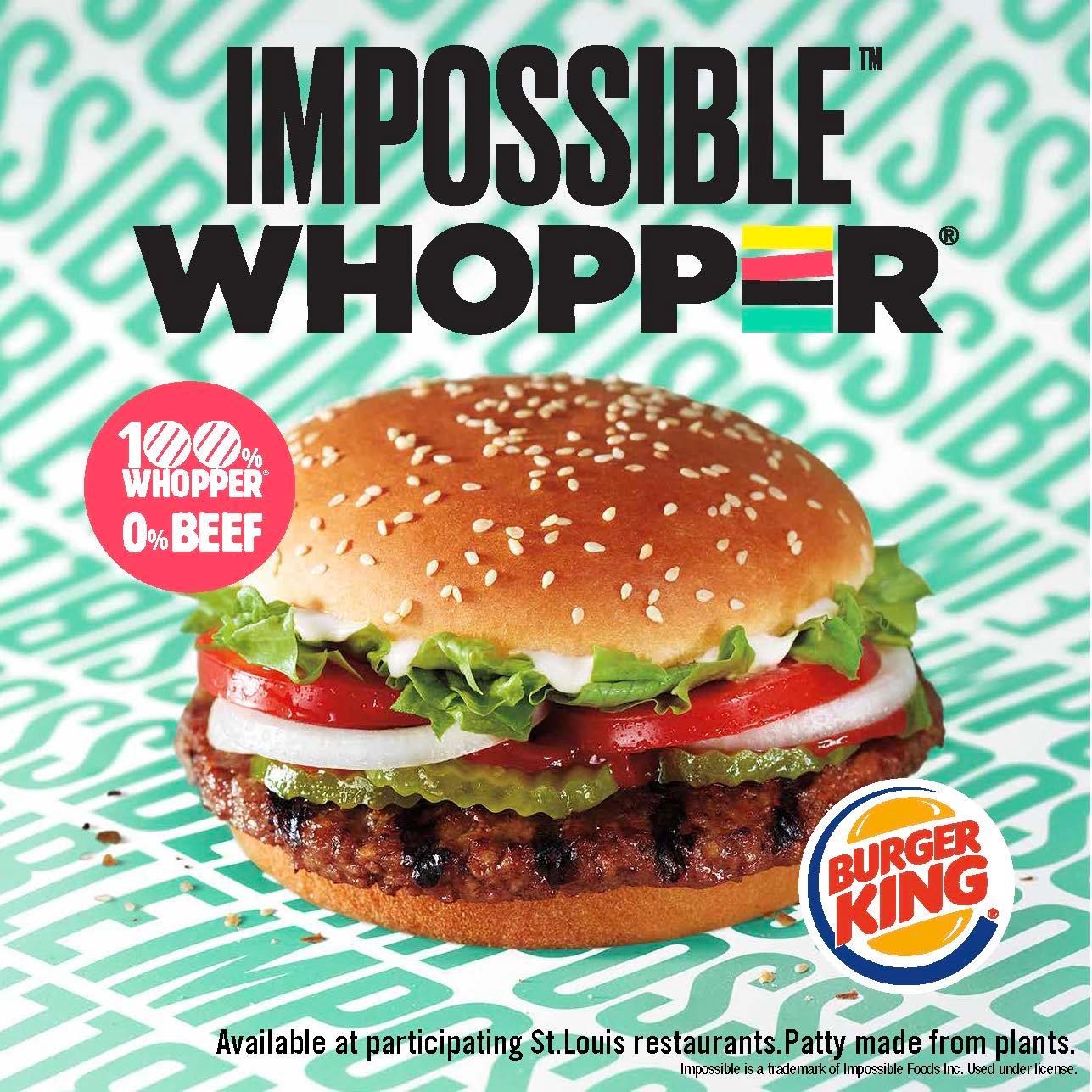 Burger King's New Impossible Whoppers Are Completely Plant ...