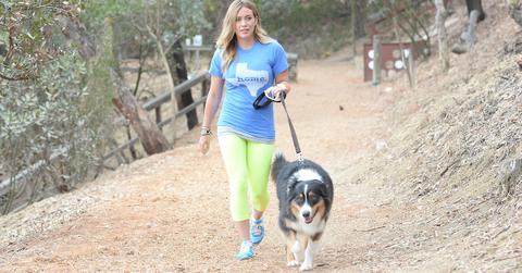 Hilary Duff Hiking