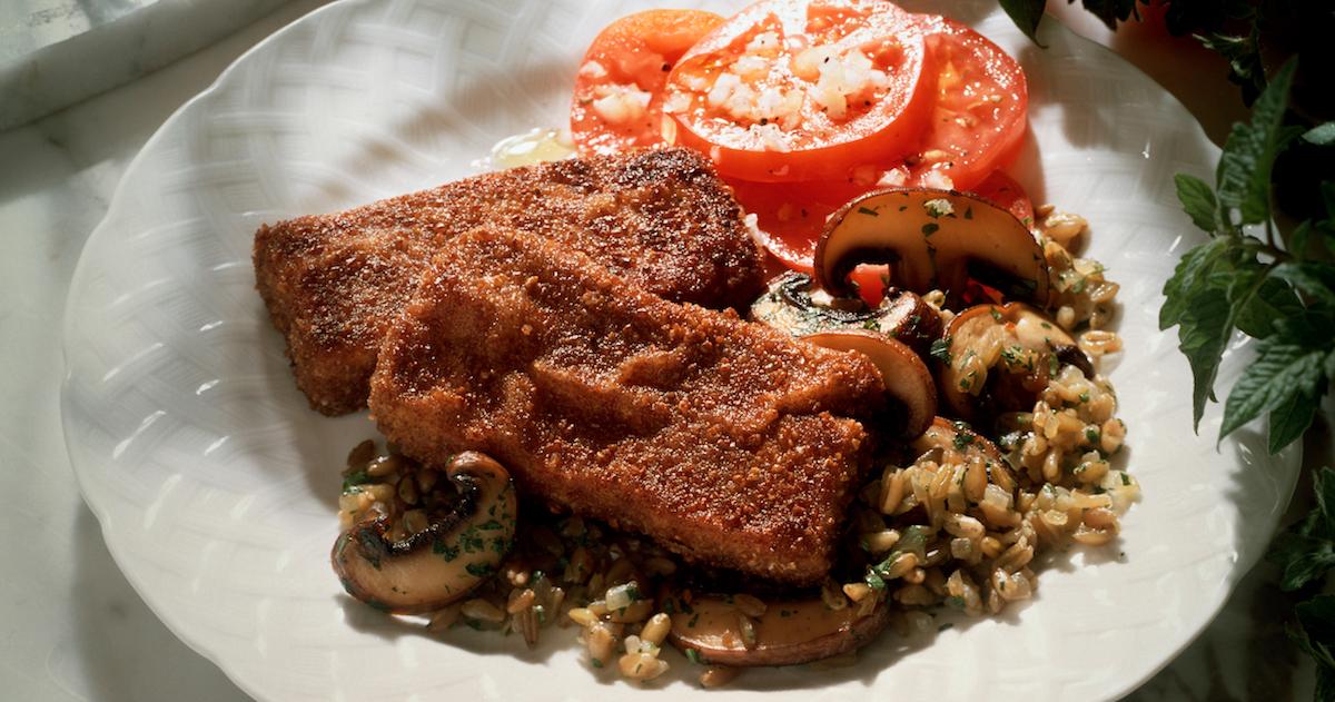 Fried tofu on a plate