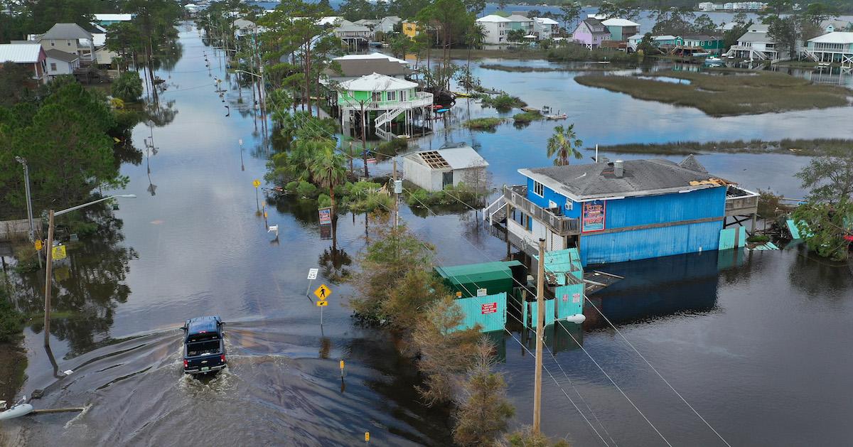 Flooded area