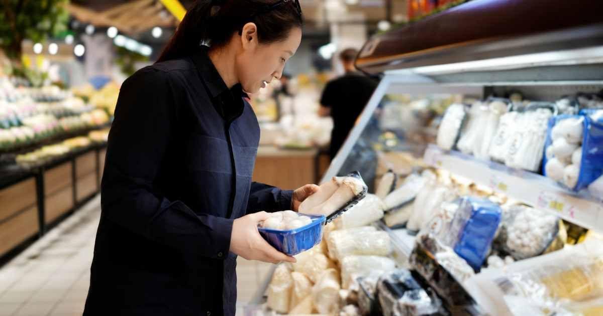 A woman is shopping for mushrooms at the supermarket. (Representative Image Source: Getty Images | 4045)