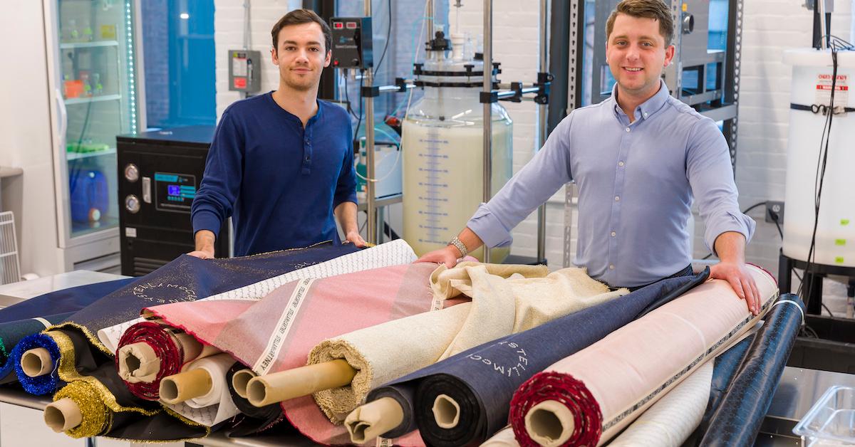 PEI Co-Founders Scott Stankey and Connor Lynn With Stella McCartney Fabrics