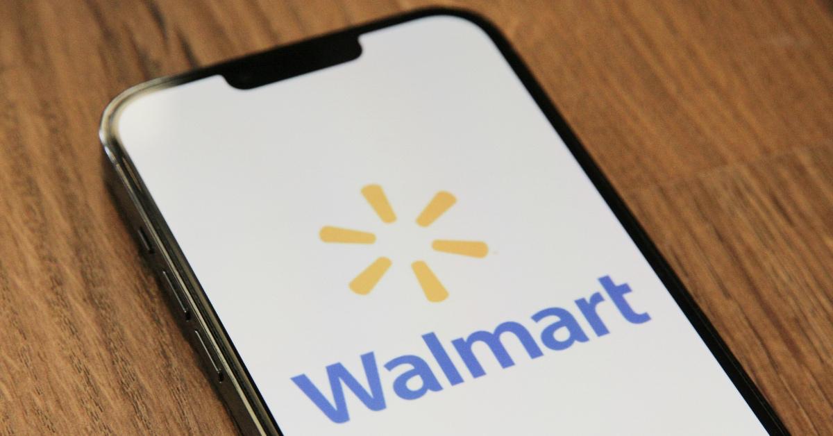 Walmart shopping app on a smartphone.