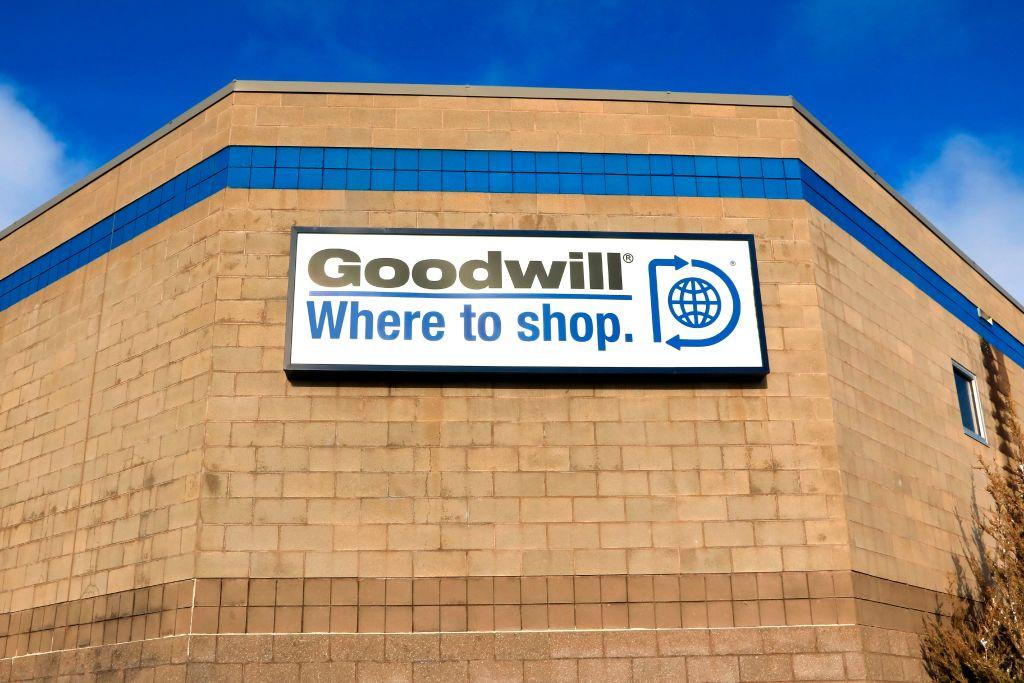 A Goodwill Industries sign in Moscow, Idaho.