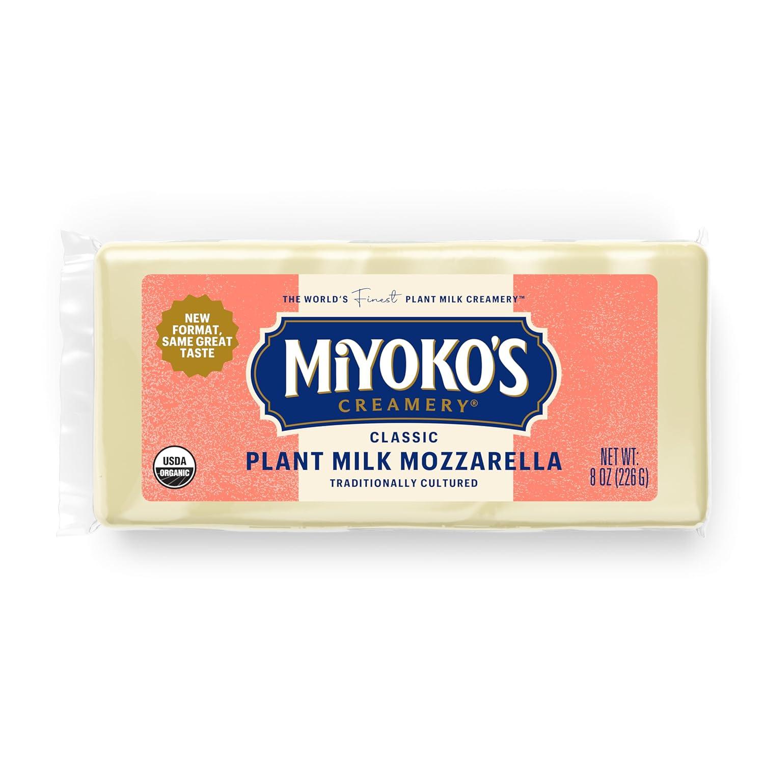 Miyoko's mozzerrella in its packaging