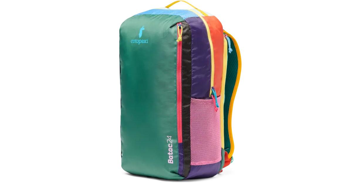 colorful nylon hiking backpack