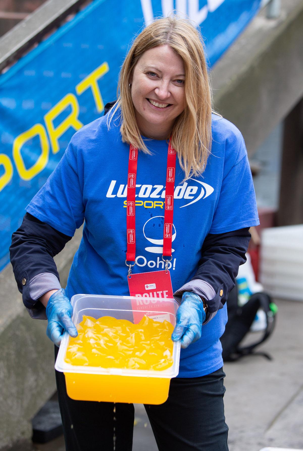 Lucozade Sport Ooho  London Marathon