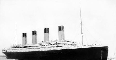 Titanic in black and white