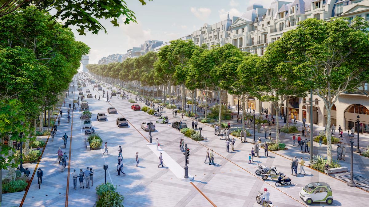 Paris Champs Elysees To Become A Green Space For Pedestrians