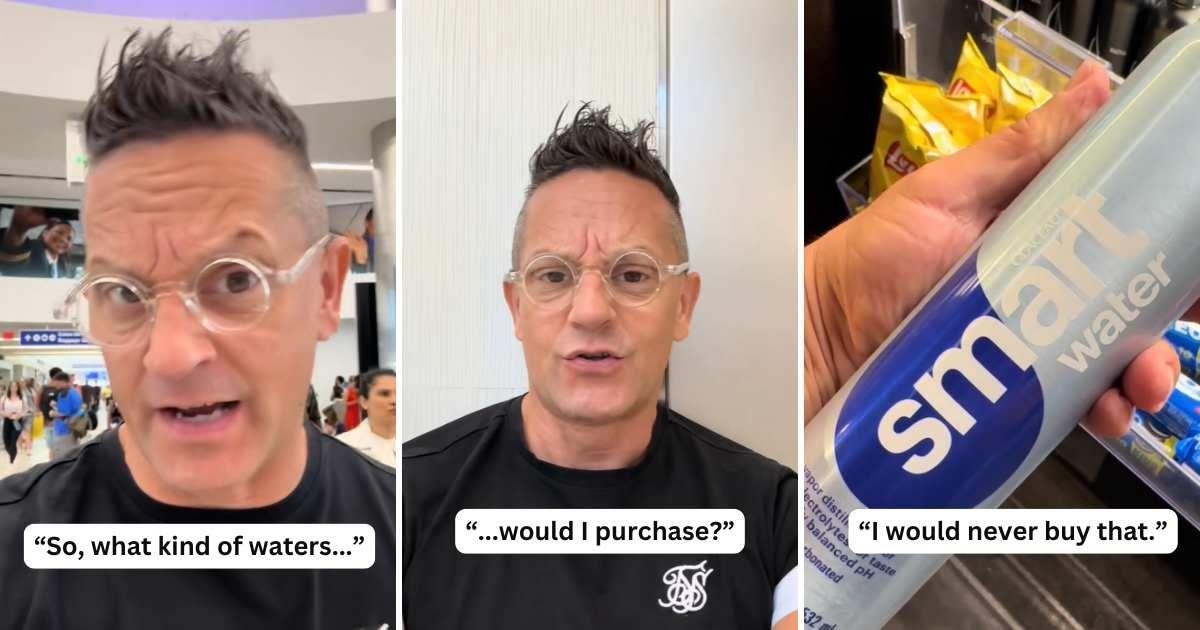 Water expert reviews different brands of bottled water to explain which water one should choose while flying (Cover Image Source: @martinrieseofficial)