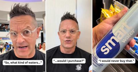Water expert reviews different brands of bottled water to explain which water one should choose while flying (Cover Image Source: @martinrieseofficial)