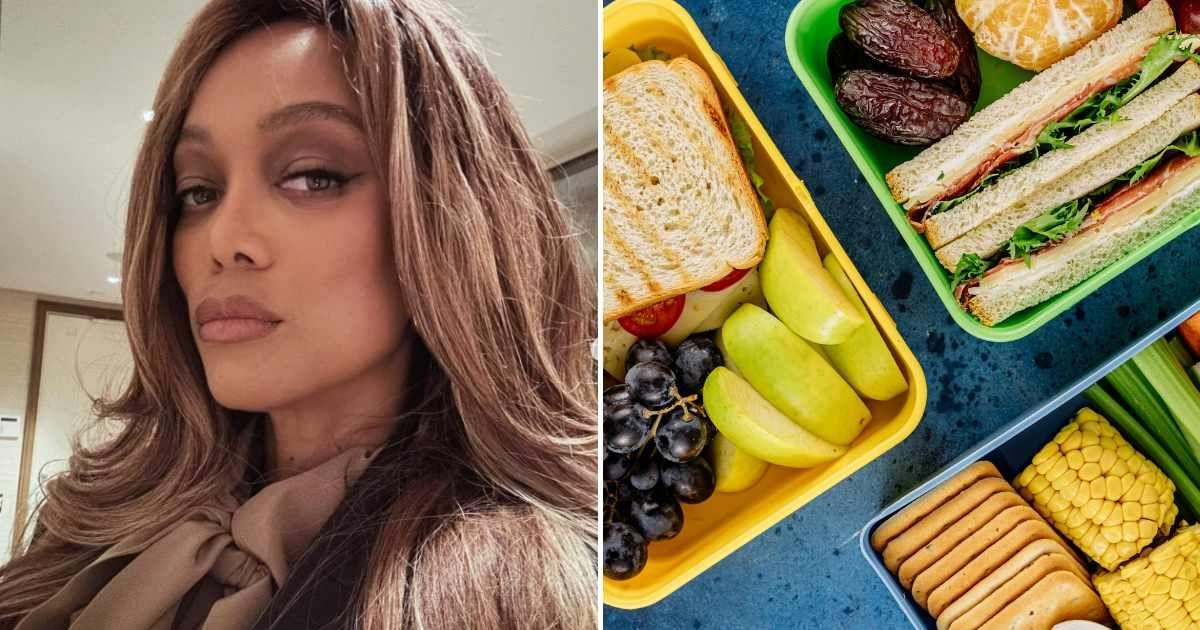 (L) Iconic supermodel Tyra Banks posing for a selfie. (Cover Image Source: Instagram | @tyrabanks) | (R) Snack boxes filled with a variety of snacks. (Representative Cover Image Source: Pexels | Antoni Shkraba)