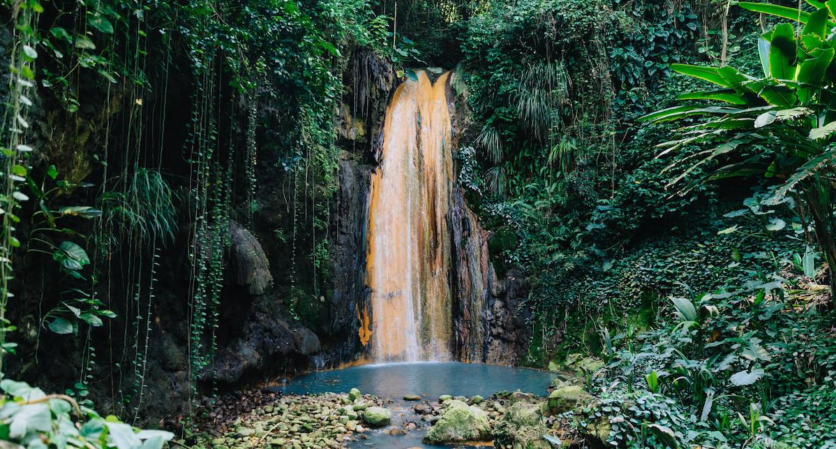 st lucia diamond waterfall