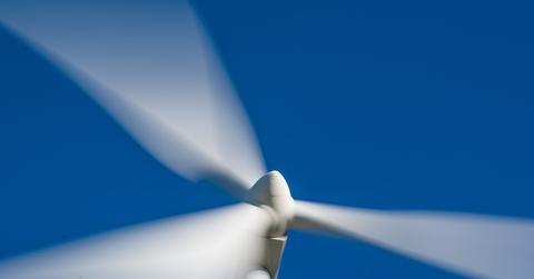 Wind turbine closeup
