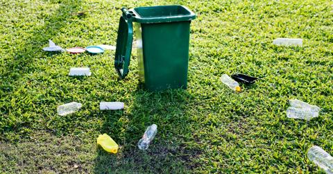 recyclingbinwithplastic