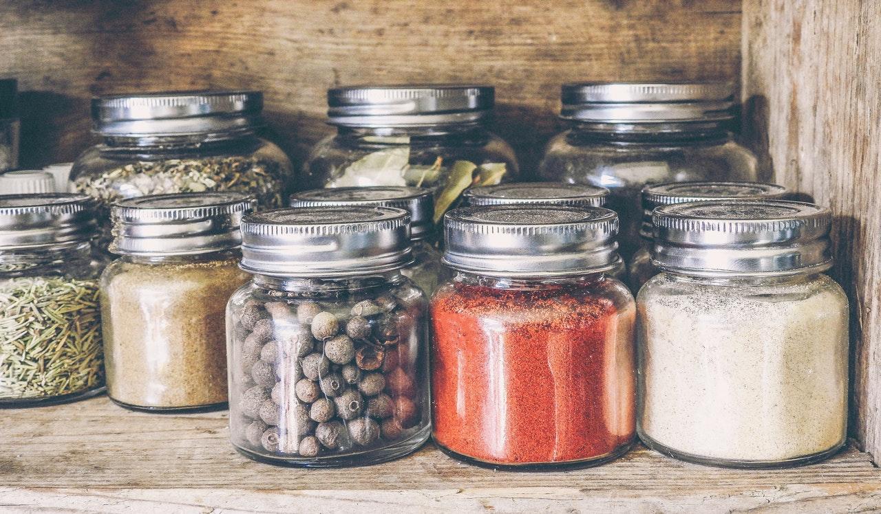 spices jars