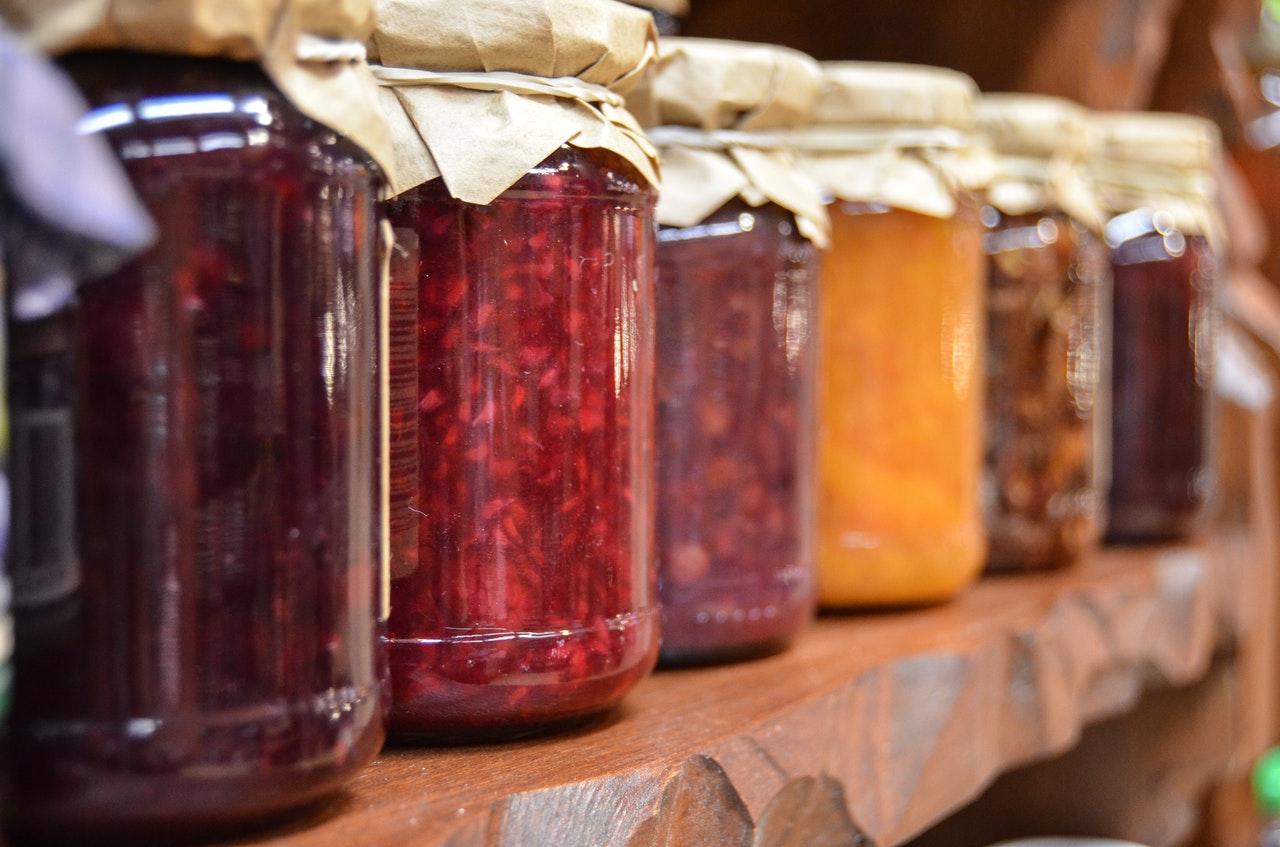 jam jars preserves