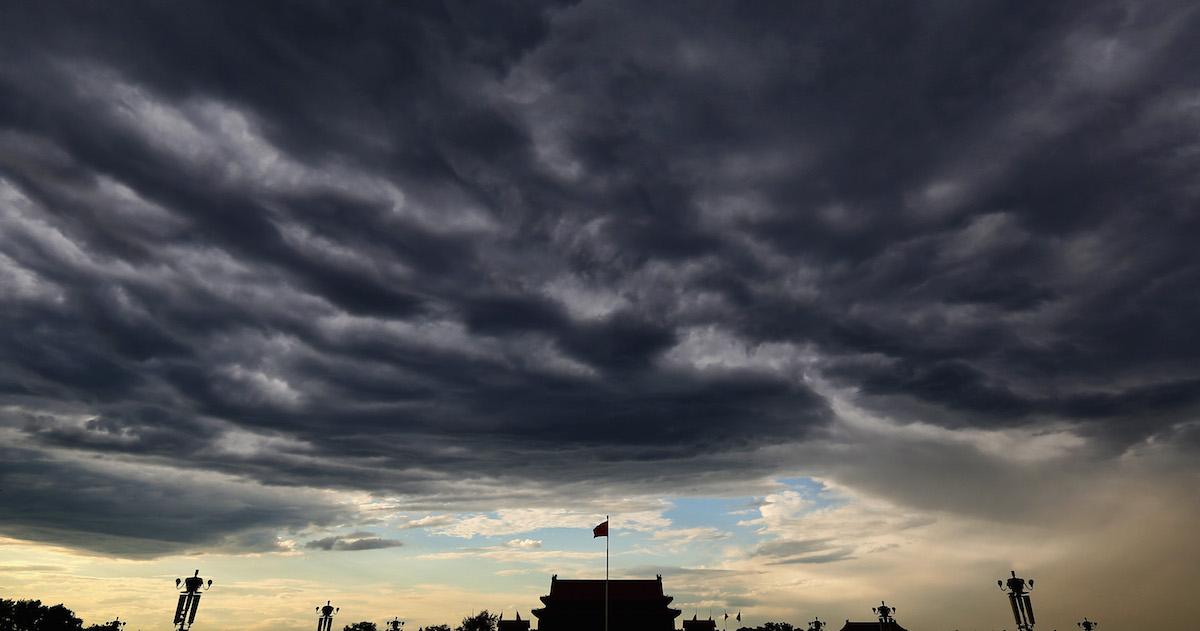 Dark clouds above China