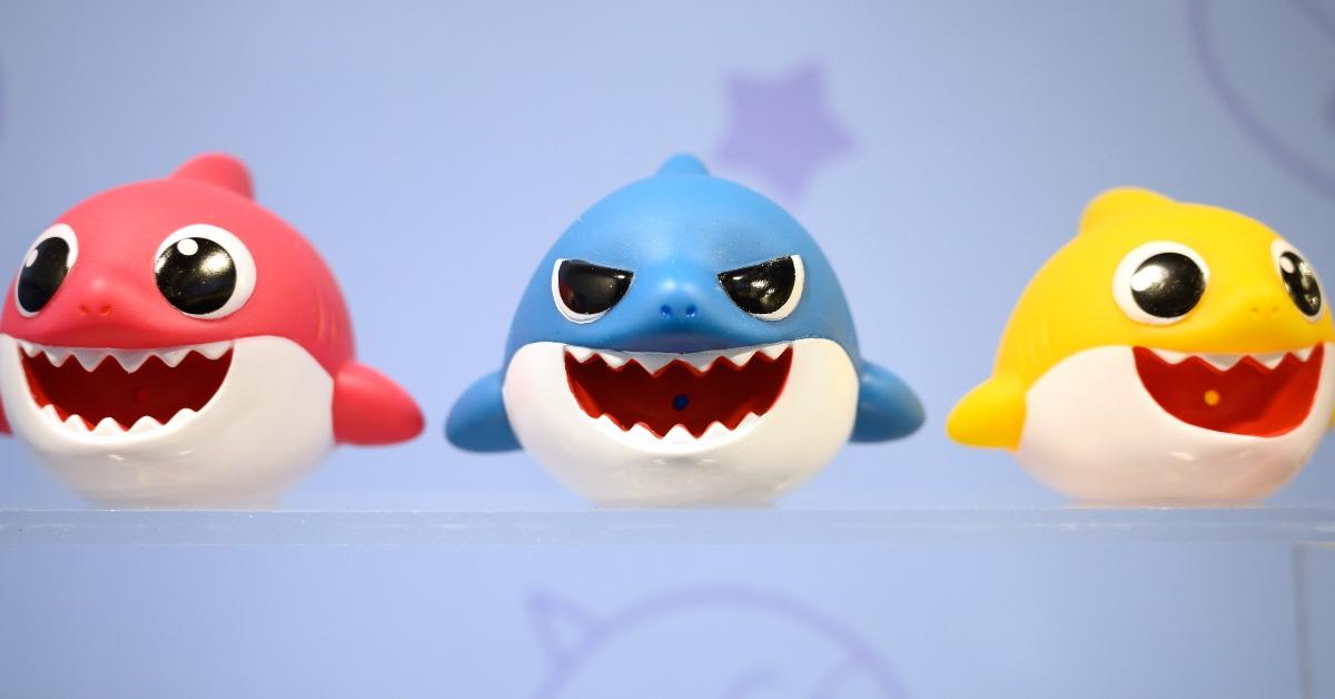 Baby shark plastic bath toys from 2019. 