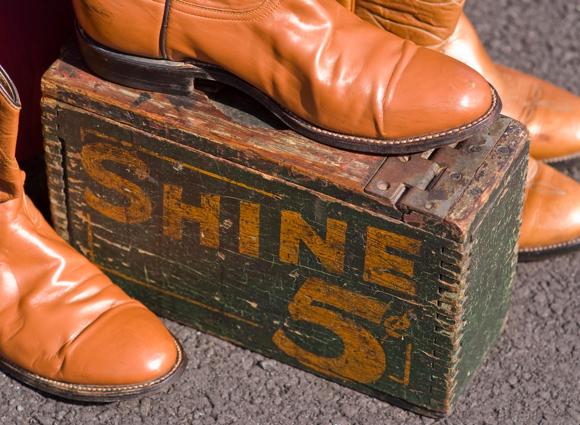 Polishing on sale cowboy boots