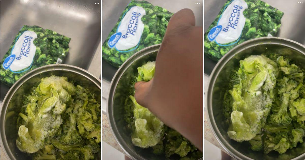 Woman makes a startling discovery inside broccoli florets. (Cover Image Source: TikTok | @teiseq)