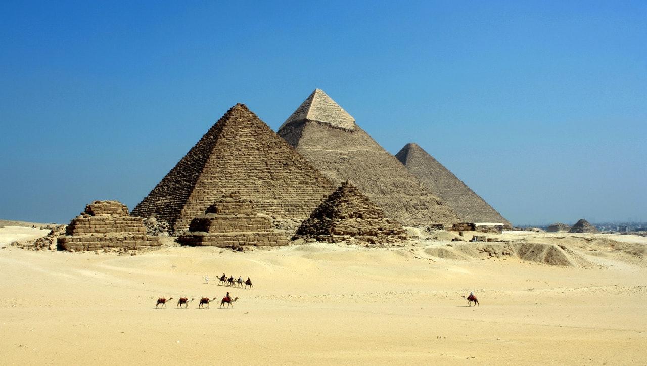 egypt pyramids closeup