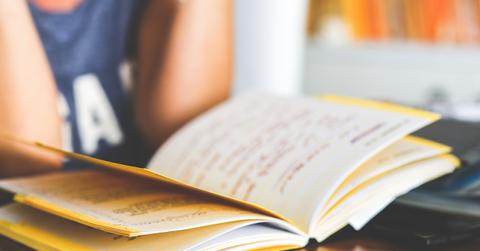 woman notebook working girl