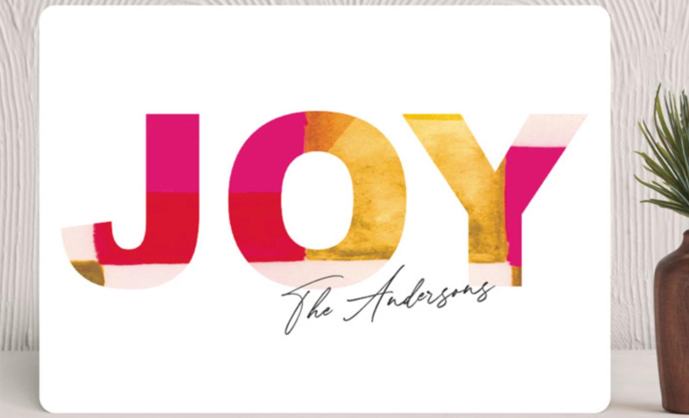 Joy Holiday Card