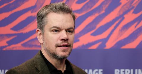 Matt Damon on a red carpet