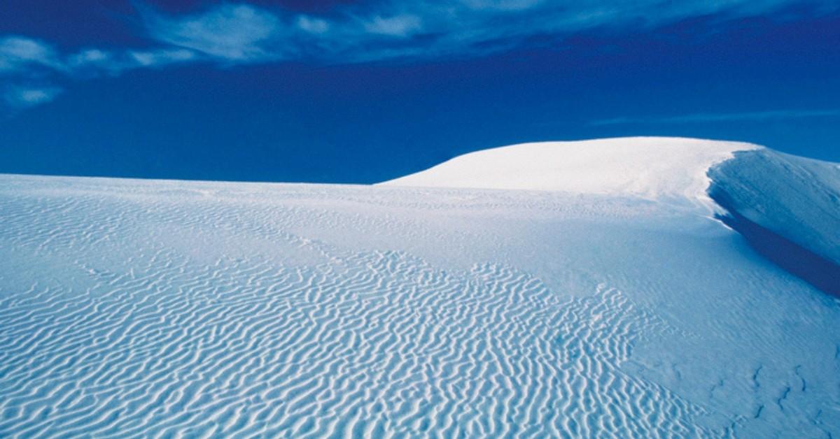 The dunes and sky at White Sands National Park