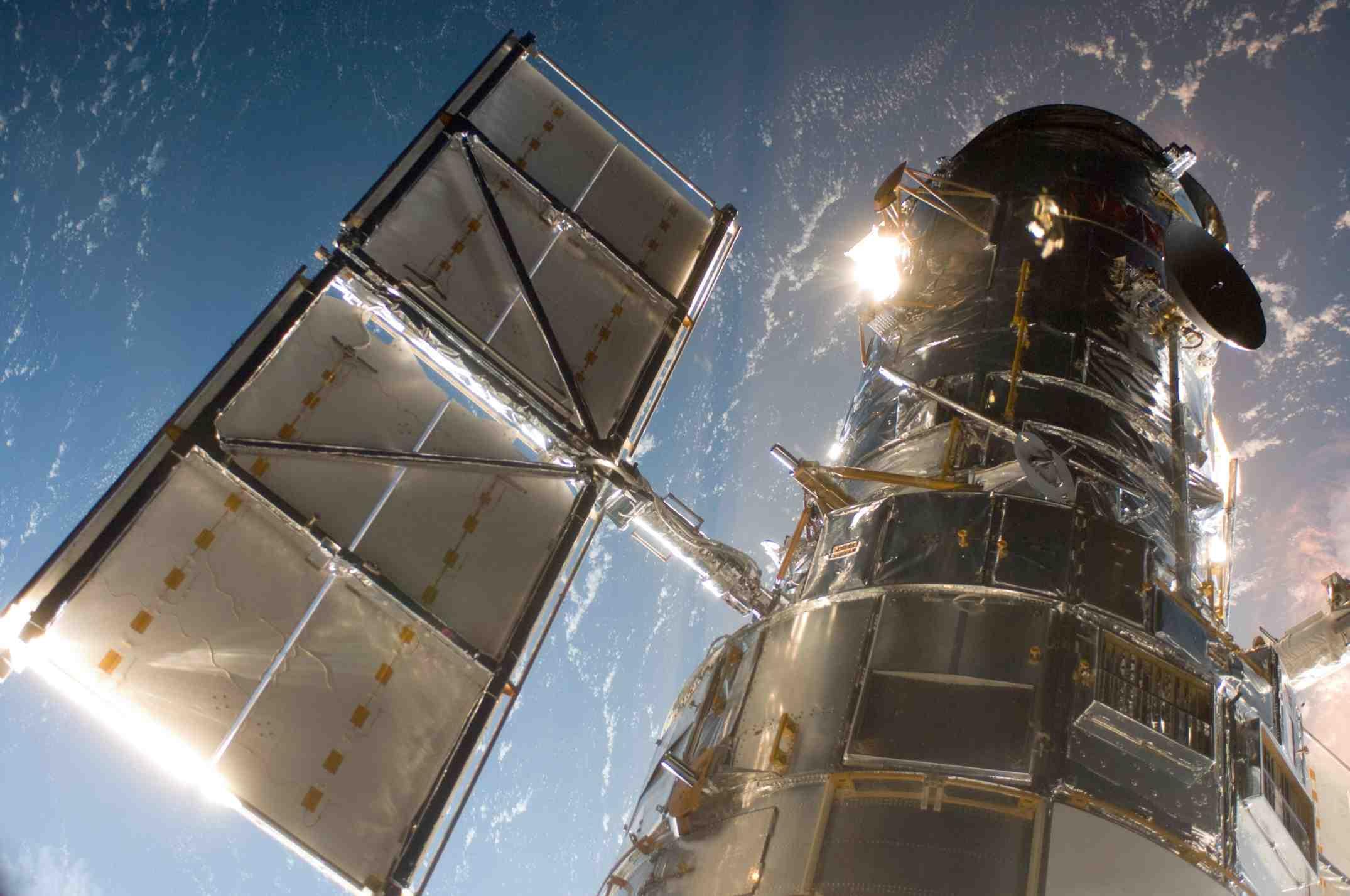 NASA's Hubble Space Telescope is pictured.