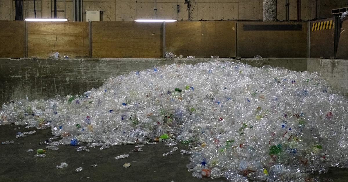 A giant pile of plastic bottles.